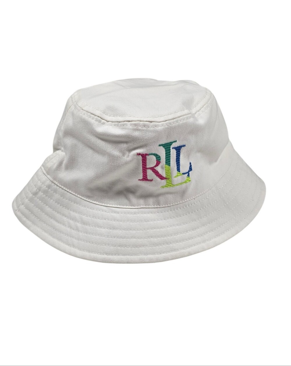 Ralph Lauren Logo Print Reversible Multi Color Bucket Hat - Picture 4 of 9